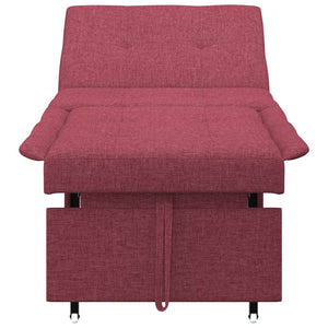 Canapé-Lit Rouge 194 x 67 x 37 cm tissu