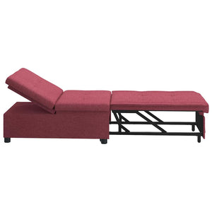 Canapé-Lit Rouge 194 x 67 x 37 cm tissu