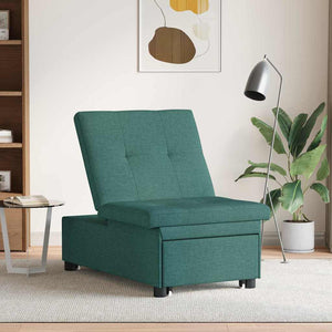 Canapé-Lit Vert foncé 194 x 67 x 37 cm tissu