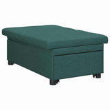 Canapé-Lit Vert foncé 194 x 67 x 37 cm tissu