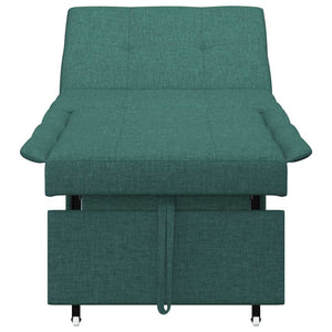Canapé-Lit Vert foncé 194 x 67 x 37 cm tissu