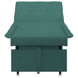 Canapé-Lit Vert foncé 194 x 67 x 37 cm tissu