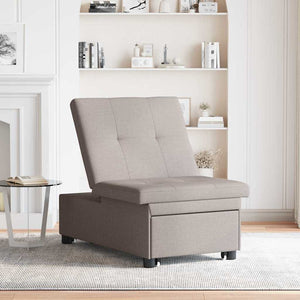 Canapé-Lit Taupe 194 x 67 x 37 cm tissu