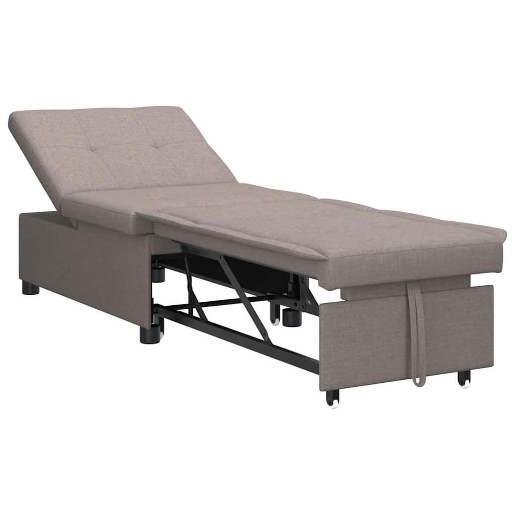 Canapé-Lit Taupe 194 x 67 x 37 cm tissu