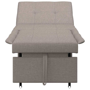 Canapé-Lit Taupe 194 x 67 x 37 cm tissu