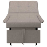 Canapé-Lit Taupe 194 x 67 x 37 cm tissu