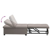 Canapé-Lit Taupe 194 x 67 x 37 cm tissu