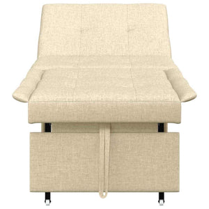 Canapé-Lit Crème 194 x 67 x 37 cm tissu