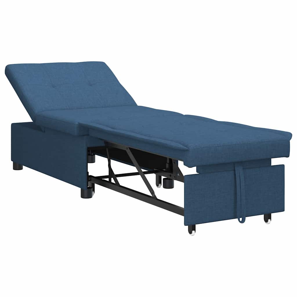 Canapé-Lit Bleu 194 x 67 x 37 cm tissu