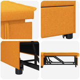 Canapé-Lit Jaune foncé 194 x 67 x 37 cm tissu