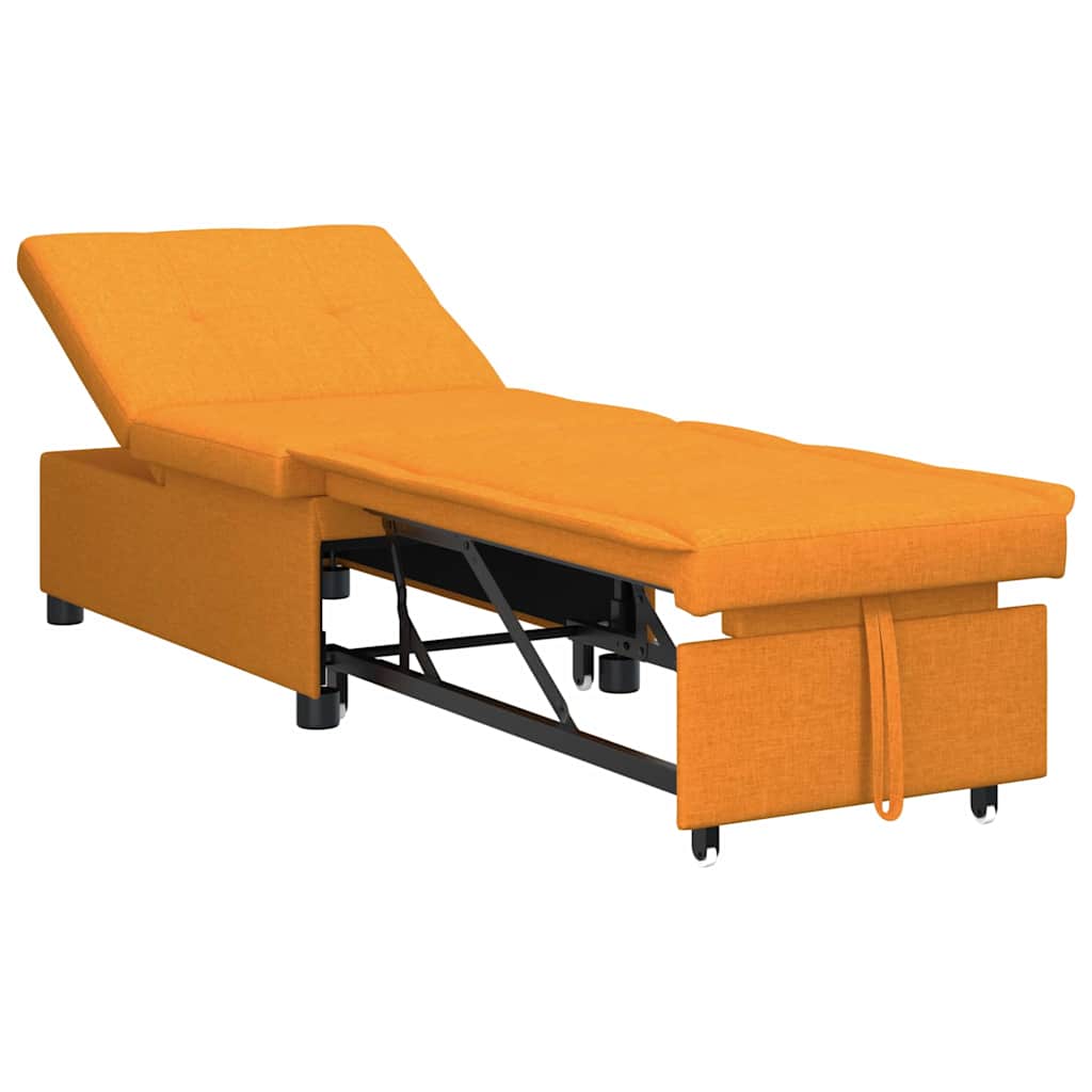 Canapé-Lit Jaune foncé 194 x 67 x 37 cm tissu