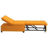 Canapé-Lit Jaune foncé 194 x 67 x 37 cm tissu