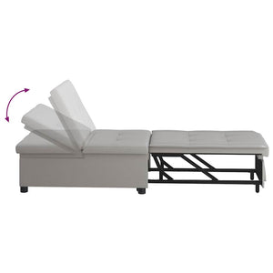 Canapé-Lit Gris 194 x 67 x 37 cm tissu