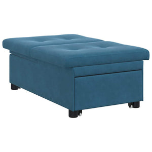 Canapé-lit Bleu 67 x 194 x 38 cm Velours