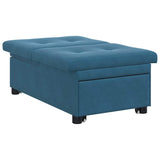 Canapé-lit Bleu 67 x 194 x 38 cm Velours