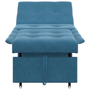 Canapé-lit Bleu 67 x 194 x 38 cm Velours
