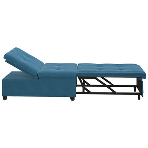 Canapé-lit Bleu 67 x 194 x 38 cm Velours