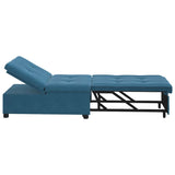 Canapé-lit Bleu 67 x 194 x 38 cm Velours