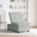 Canapé-lit Gris clair 67 x 194 x 38 cm Velours