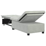 Canapé-lit Gris clair 67 x 194 x 38 cm Velours