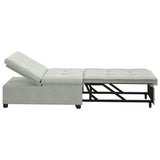 Canapé-lit Gris clair 67 x 194 x 38 cm Velours