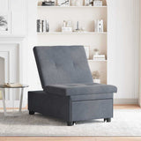 Canapé-lit Gris foncé 67 x 194 x 38 cm Velours