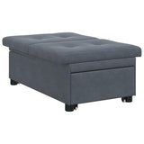 Canapé-lit Gris foncé 67 x 194 x 38 cm Velours