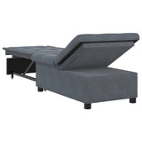 Canapé-lit Gris foncé 67 x 194 x 38 cm Velours