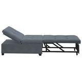 Canapé-lit Gris foncé 67 x 194 x 38 cm Velours