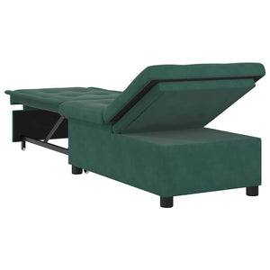 Canapé-lit Vert foncé 67 x 194 x 38 cm Velours