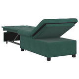 Canapé-lit Vert foncé 67 x 194 x 38 cm Velours