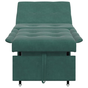 Canapé-lit Vert foncé 67 x 194 x 38 cm Velours