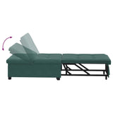 Canapé-lit Vert foncé 67 x 194 x 38 cm Velours