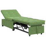 Canapé-lit Vert clair 67 x 194 x 38 cm Velours