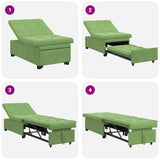 Canapé-lit Vert clair 67 x 194 x 38 cm Velours