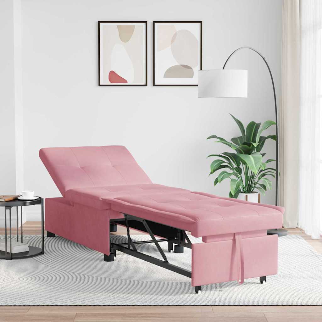Canapé-lit Rose 67 x 194 x 38 cm Velours