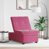 Canapé-lit Rouge bordeaux 67 x 194 x 38 cm Velours