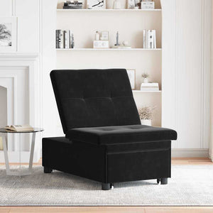 Canapé-lit Noir 67 x 194 x 38 cm Velours