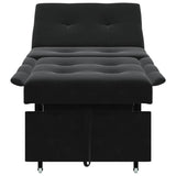 Canapé-lit Noir 67 x 194 x 38 cm Velours