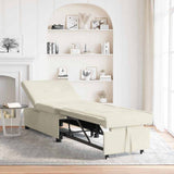 Canapé-lit Crème 67 x 194 x 38 cm Velours