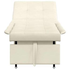 Canapé-lit Crème 67 x 194 x 38 cm Velours