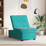 Canapé-lit Turquoise 67 x 194 x 38 cm Velours