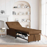 Canapé-lit Marron 67 x 194 x 38 cm Cuir suédé faux