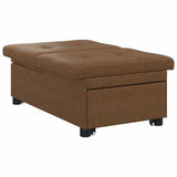 Canapé-lit Marron 67 x 194 x 38 cm Cuir suédé faux