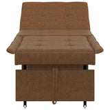 Canapé-lit Marron 67 x 194 x 38 cm Cuir suédé faux