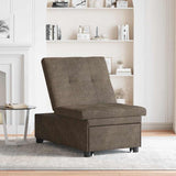 Canapé-lit Gris foncé 67 x 194 x 38 cm Cuir suédé faux