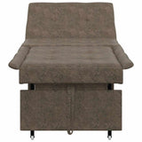 Canapé-lit Gris foncé 67 x 194 x 38 cm Cuir suédé faux