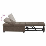 Canapé-lit Gris foncé 67 x 194 x 38 cm Cuir suédé faux