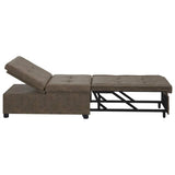 Canapé-lit Gris foncé 67 x 194 x 38 cm Cuir suédé faux
