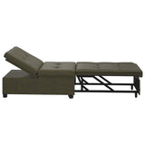 Canapé-lit Vert armée 67 x 194 x 38 cm Cuir suédé faux